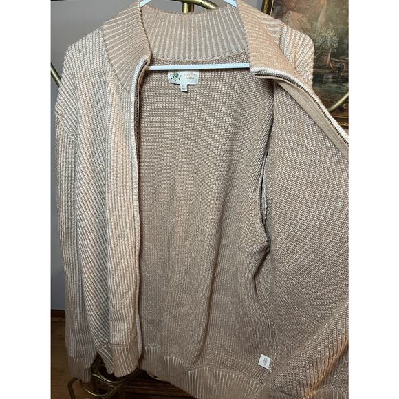 The Territory Ahead Khaki Alpine Ace Zip Cardigan Men' XL Ribbed Zip Grandpacore - Picture 6 of 10